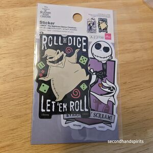 Happy Halloween Nightmare Before Christmas Disney Stickers Jack Oogie